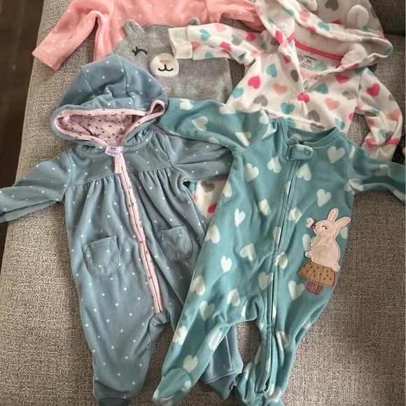 Carter's Other - Carter's Blue and Pink Baby Bodysuits Set